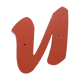 Vintage sign letter: V