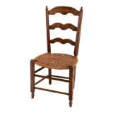 Low straw chair country style