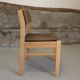 1970 wood and velvet chair