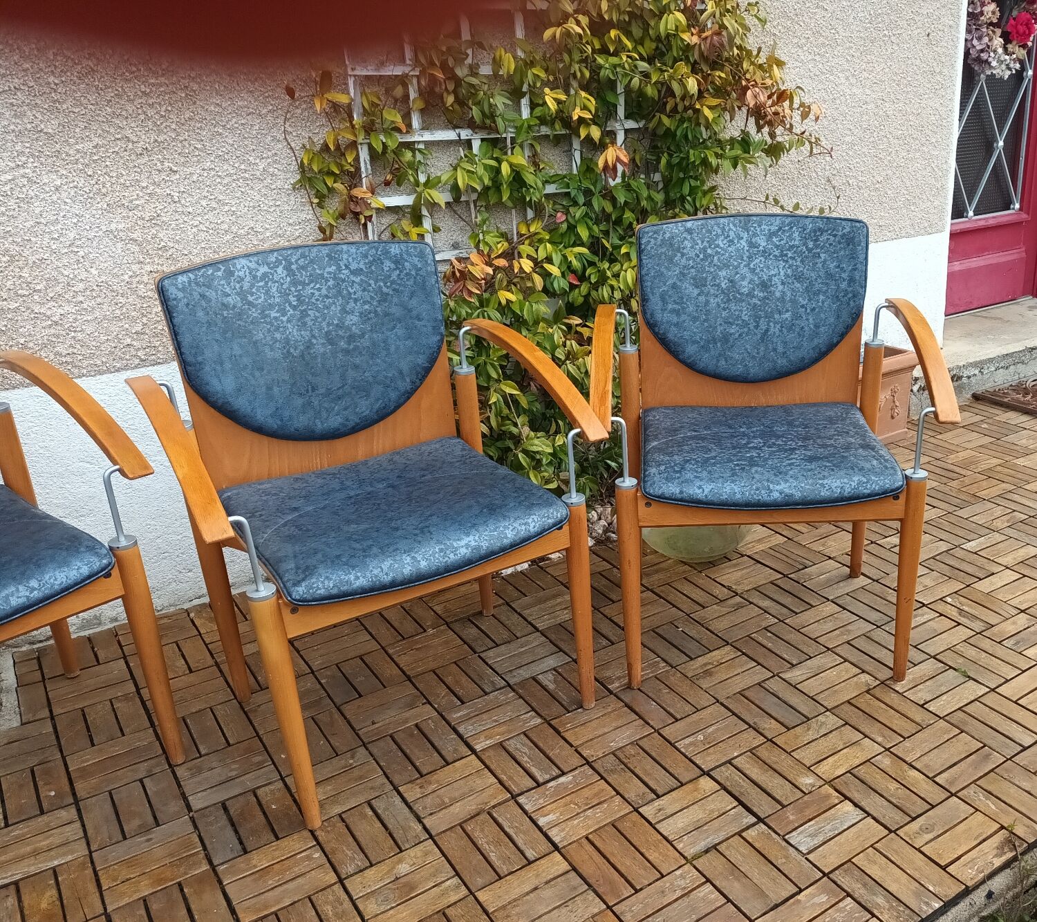Set of four armchairs