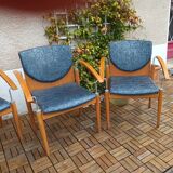 Set of four armchairs