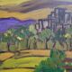Tableau Oil on canvas Expressionism Catherine Jones-Davies "Pigeon"