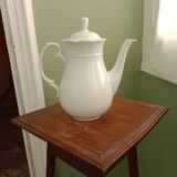 White porcelain teapot