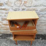 Teak bedside tables