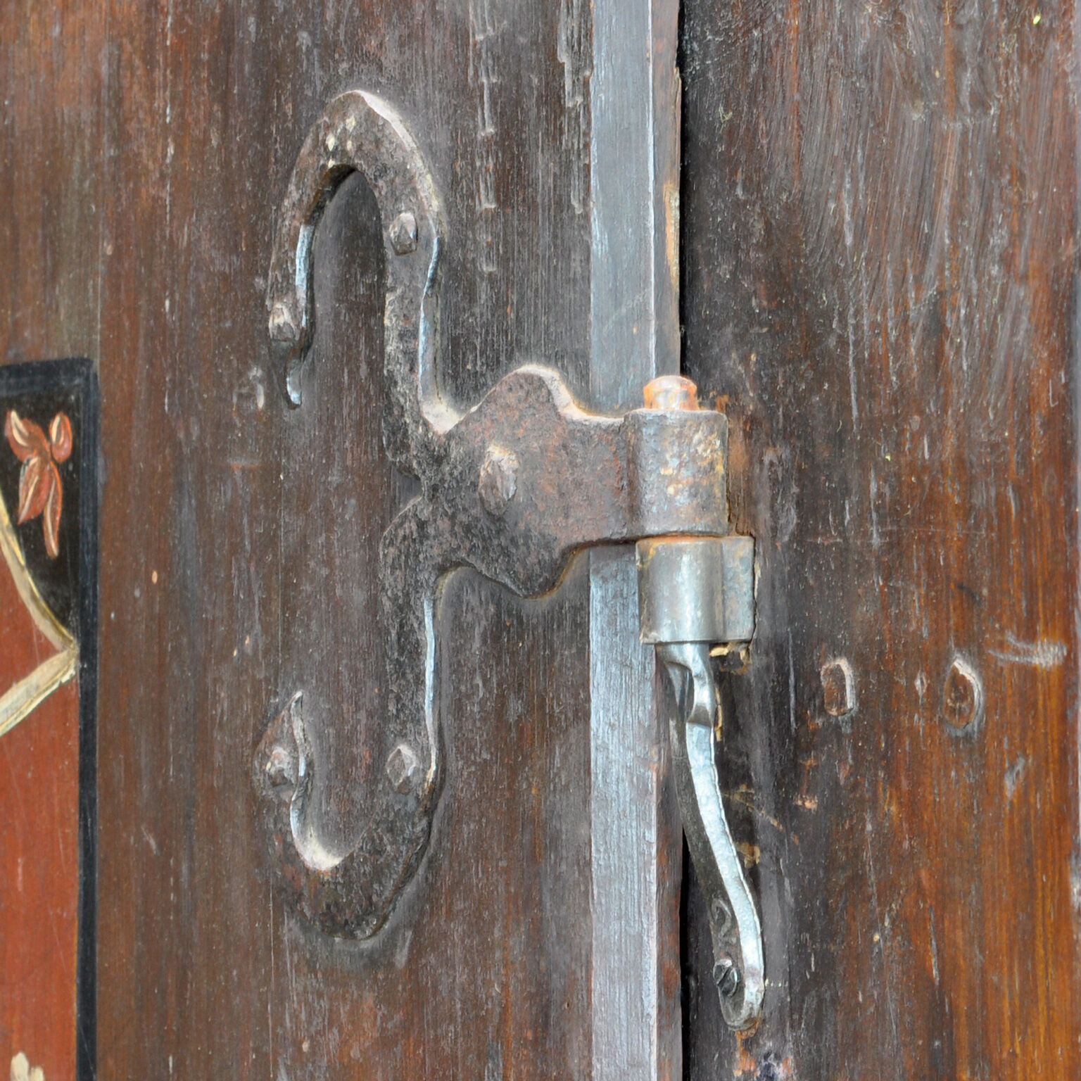 German hand painted cabinet from 1812