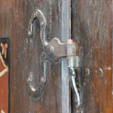 German hand painted cabinet from 1812