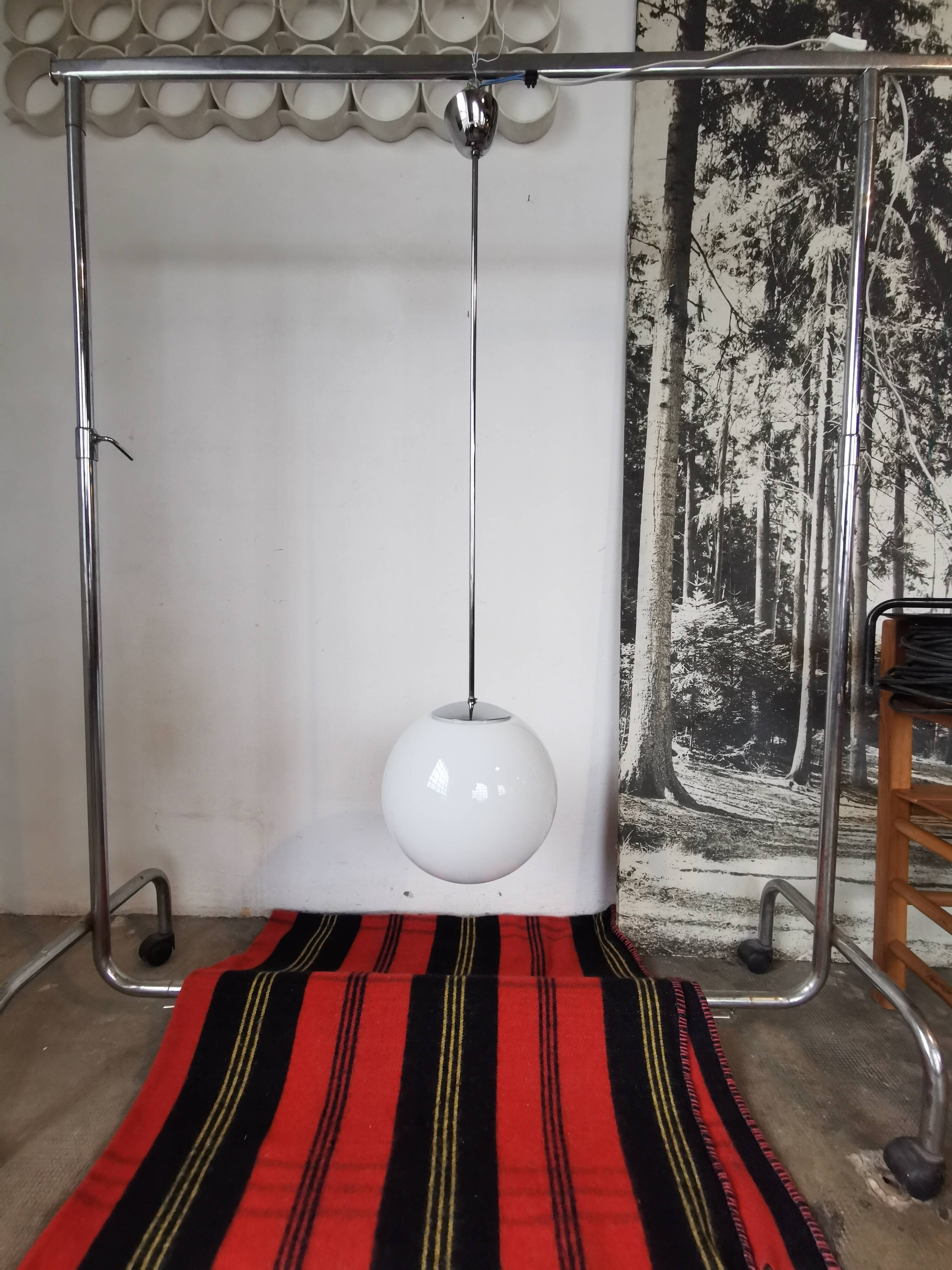 Technolumen white opaline ball pendant light