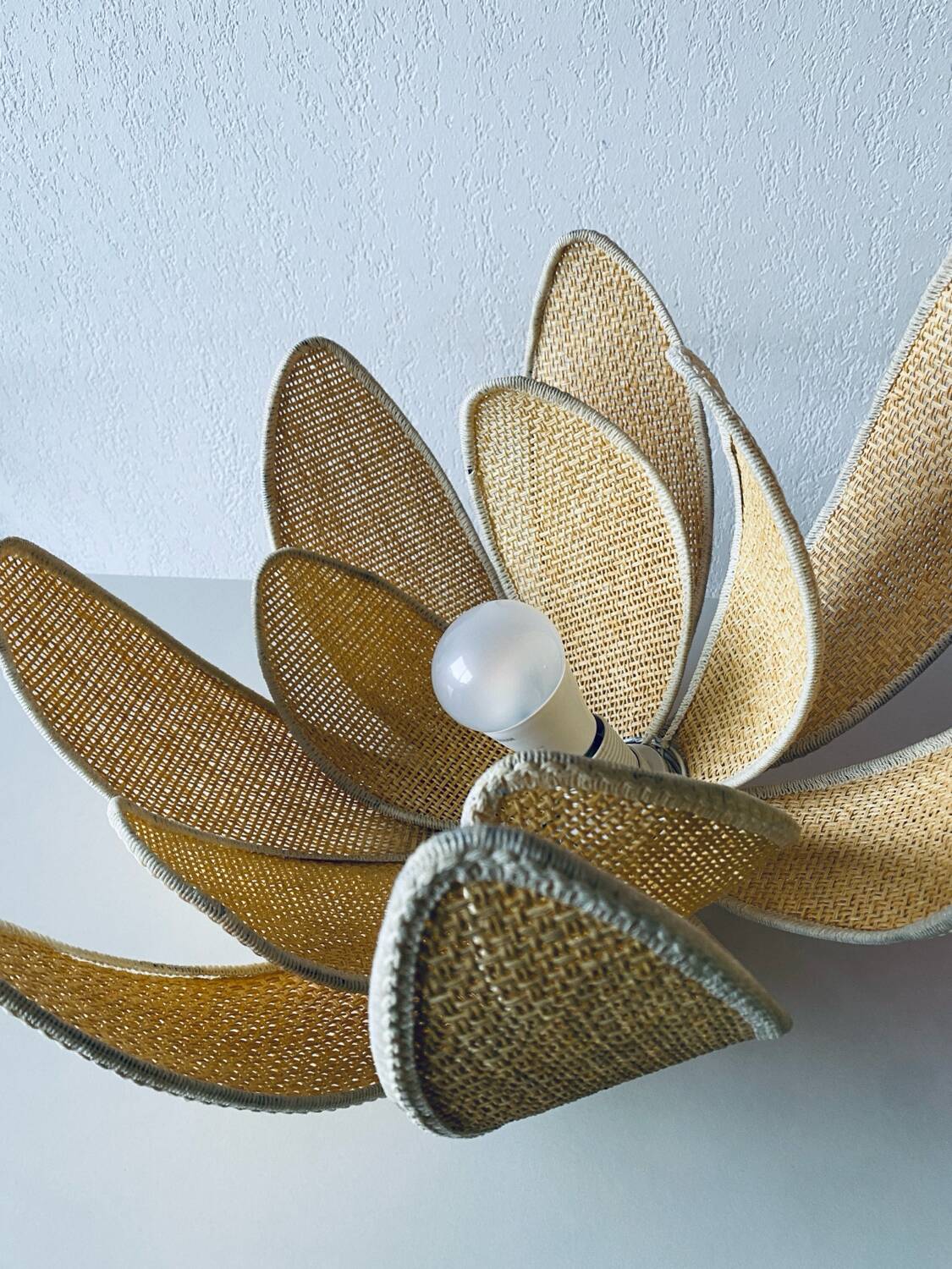 Lotus flower pendant light
