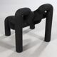 Armchair model 'Extreme', black Terje Ekstrom.