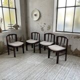 4 Scandinavian mahogany chairs