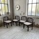 4 Scandinavian mahogany chairs