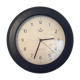 Vintage Junghans 80s black wooden clock