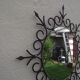 Mirror sun of the 50s in wrought iron and brass 55cm