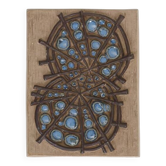 Rare “Abstract Wheels” ceramic relief by Marianne Starck for Michael Andersen / wall plaque / Mid-century Danish modern design / 1960s / 1970s