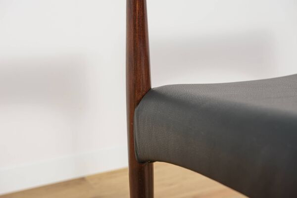 Chaises de salle à manger en palissandre du milieu du siècle de Bernhard Pedersen & Son, années 1960, lot de 6