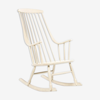 Rocking-chair par Lena Larsson pour Nesto Suédois vintage vers 1960