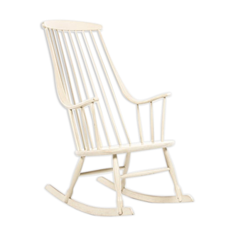 Rocking-chair par Lena Larsson pour Nesto Suédois vintage vers 1960