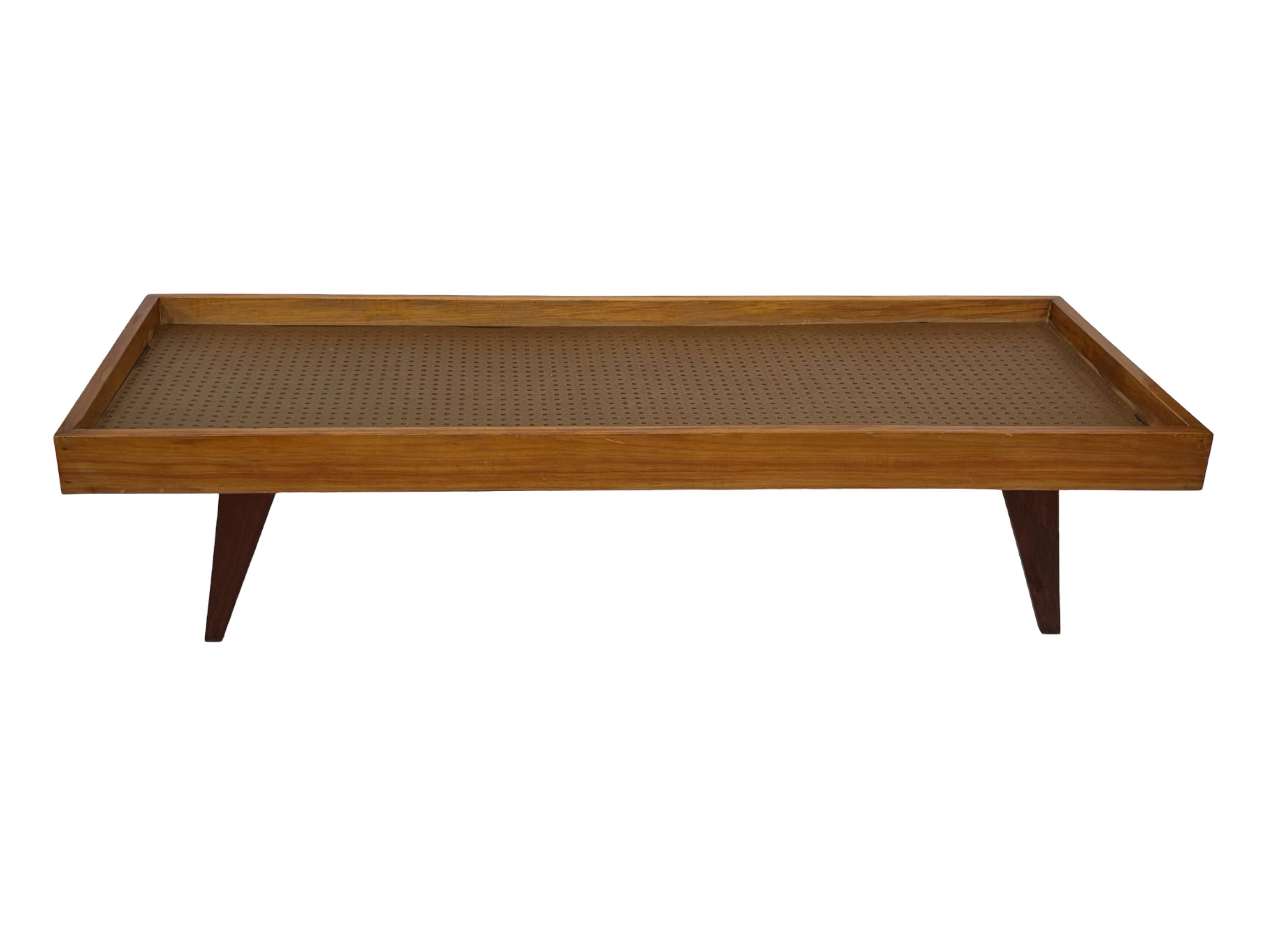 Vintage daybed minimalist design in Teak and Oak 1960s