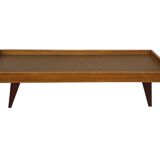 Vintage daybed minimalist design in Teak and Oak 1960s