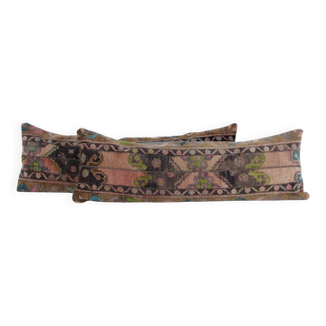 Lot de 2 housses de coussin turque vintage 38x114 cm