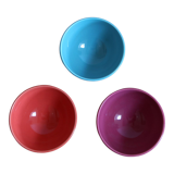 Colorful faceted bowls