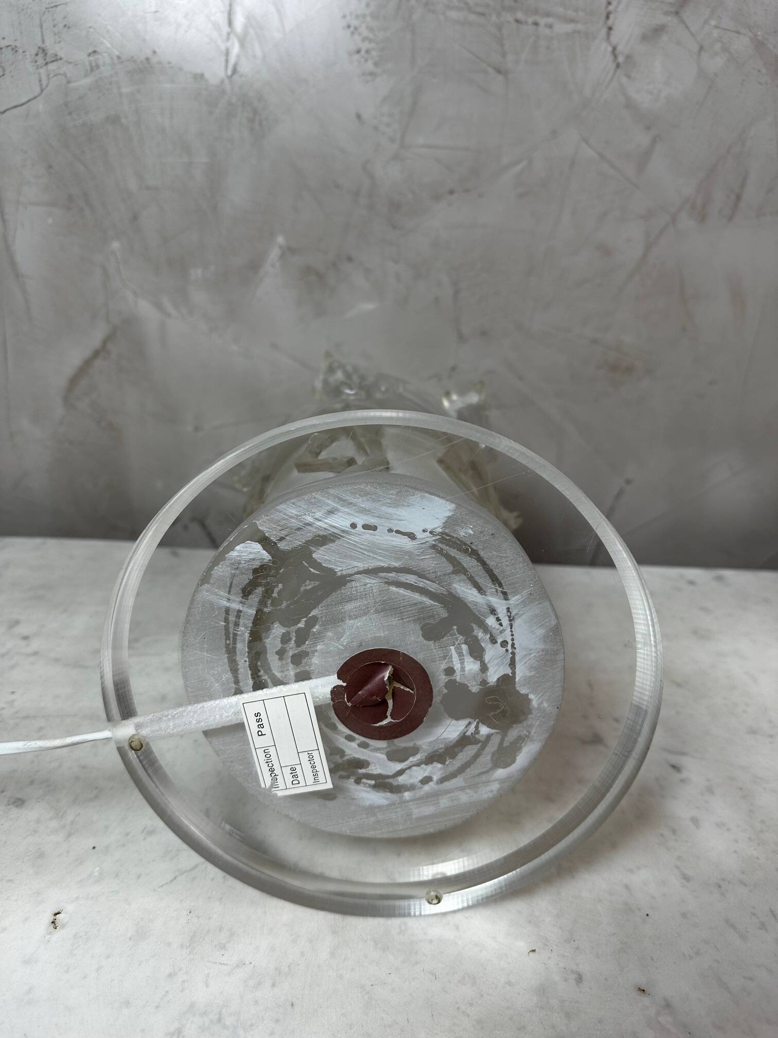 Plexiglass lamp 1970