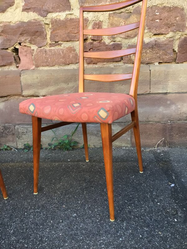 4 chaises Scandinaves mid century vintage 1960