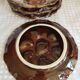 Set of 4 ceramic oyster plates from Vallauris serving dishes.