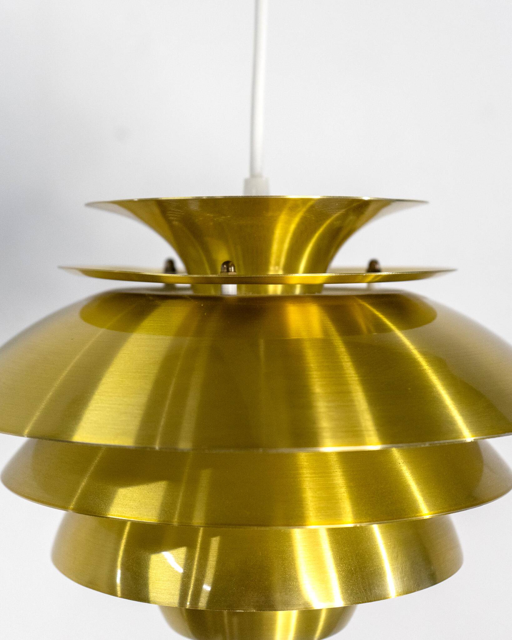 Barcelona Pendant Lamp by Bent Karlby for Lyfa, Denmark, circa 1980