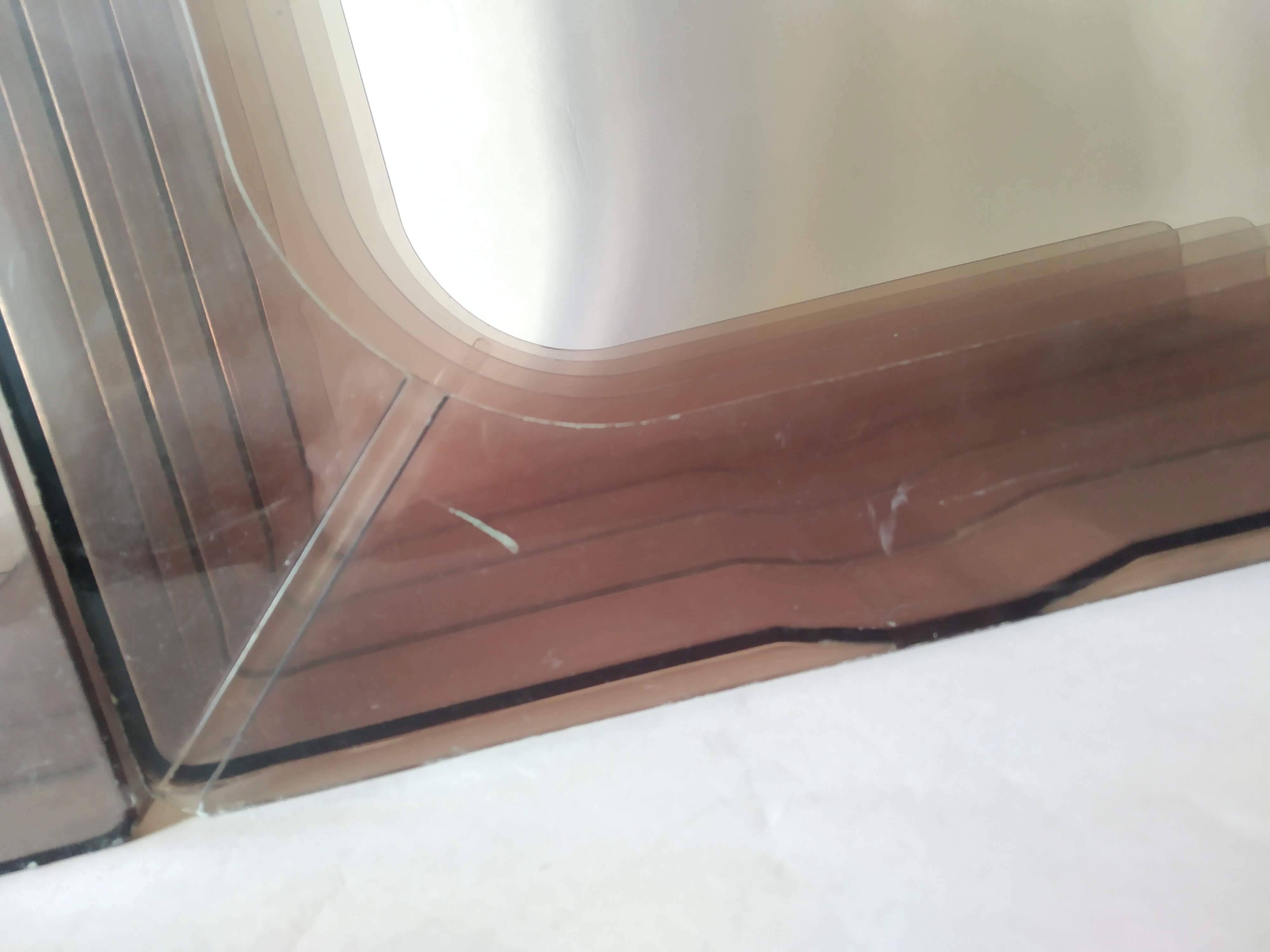 Set of 2 plexiglass vinyl record holders