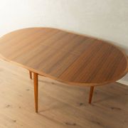 Round butterfly dining table by Lübke, 1960s, teak