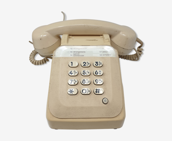 Téléphone bakélite blanc