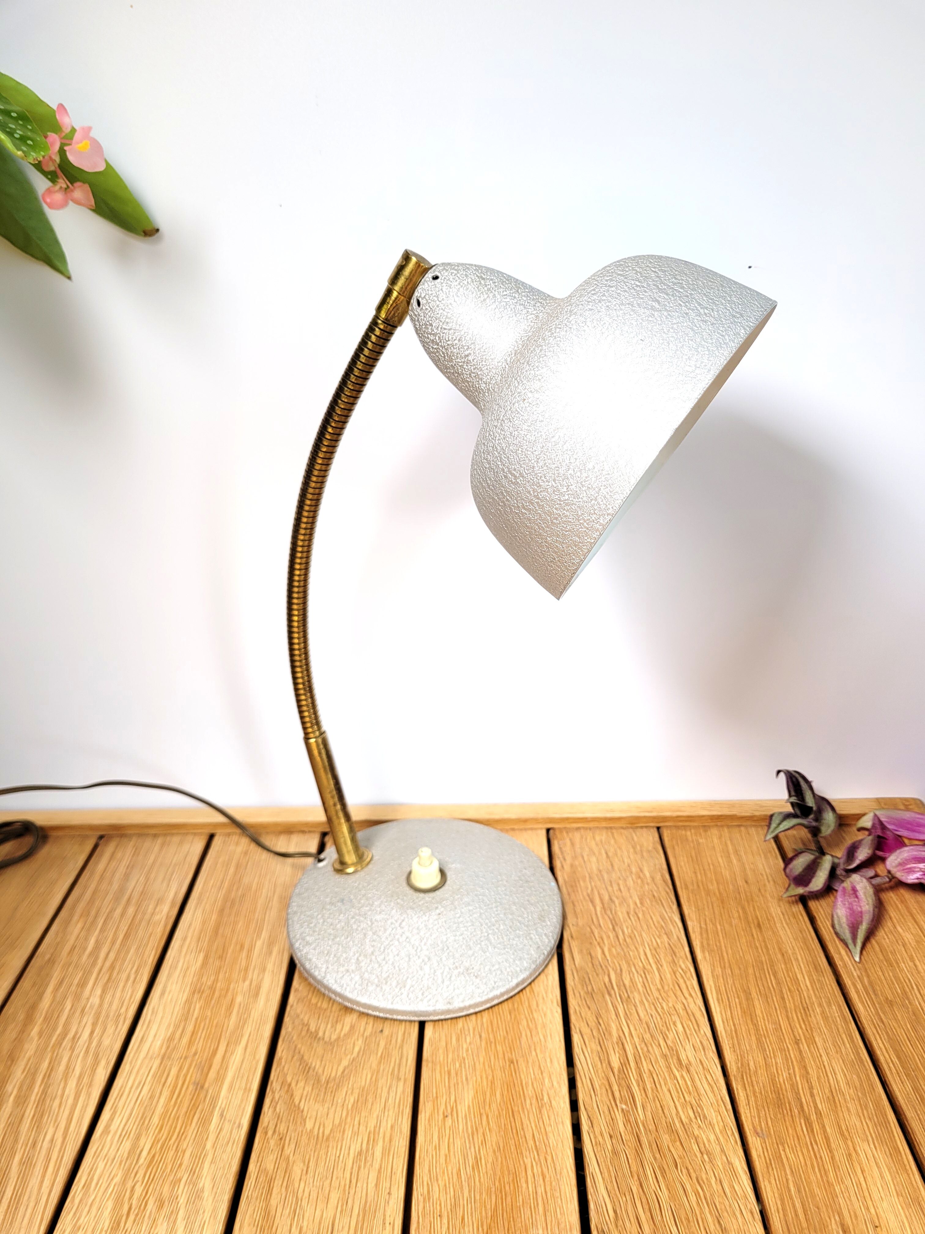 Flexible lamp alu & gold 1970