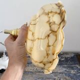 Marbled opaline pendant light