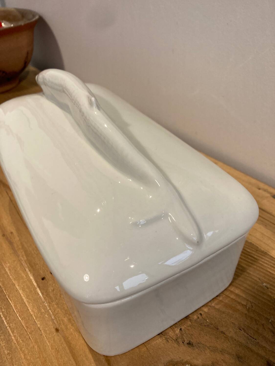 White porcelain fish terrine