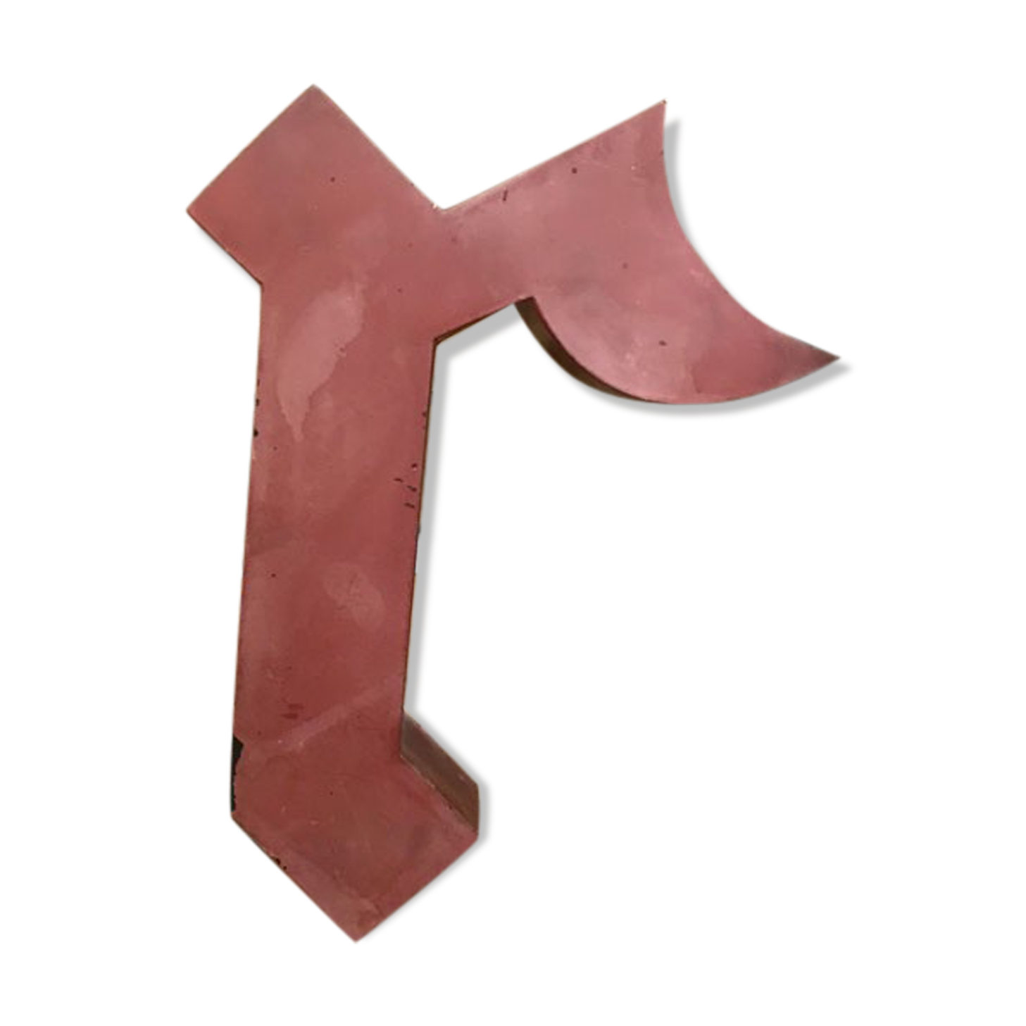 Old sign letter "r"