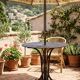 Table de jardin Eiffel en fer forgé riveté du XIXe