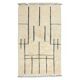 Handmade Moroccan style Tulu Rug Made of Natural Un-Dyed Wool, Beige Color Modern Hand Knotted Carpet with Fringe