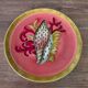 Assiette décorative Fragonard coquillage et corail