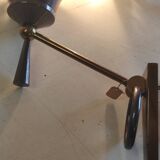 Polished varnished bronze wall lights from the Lunel house - 1950s