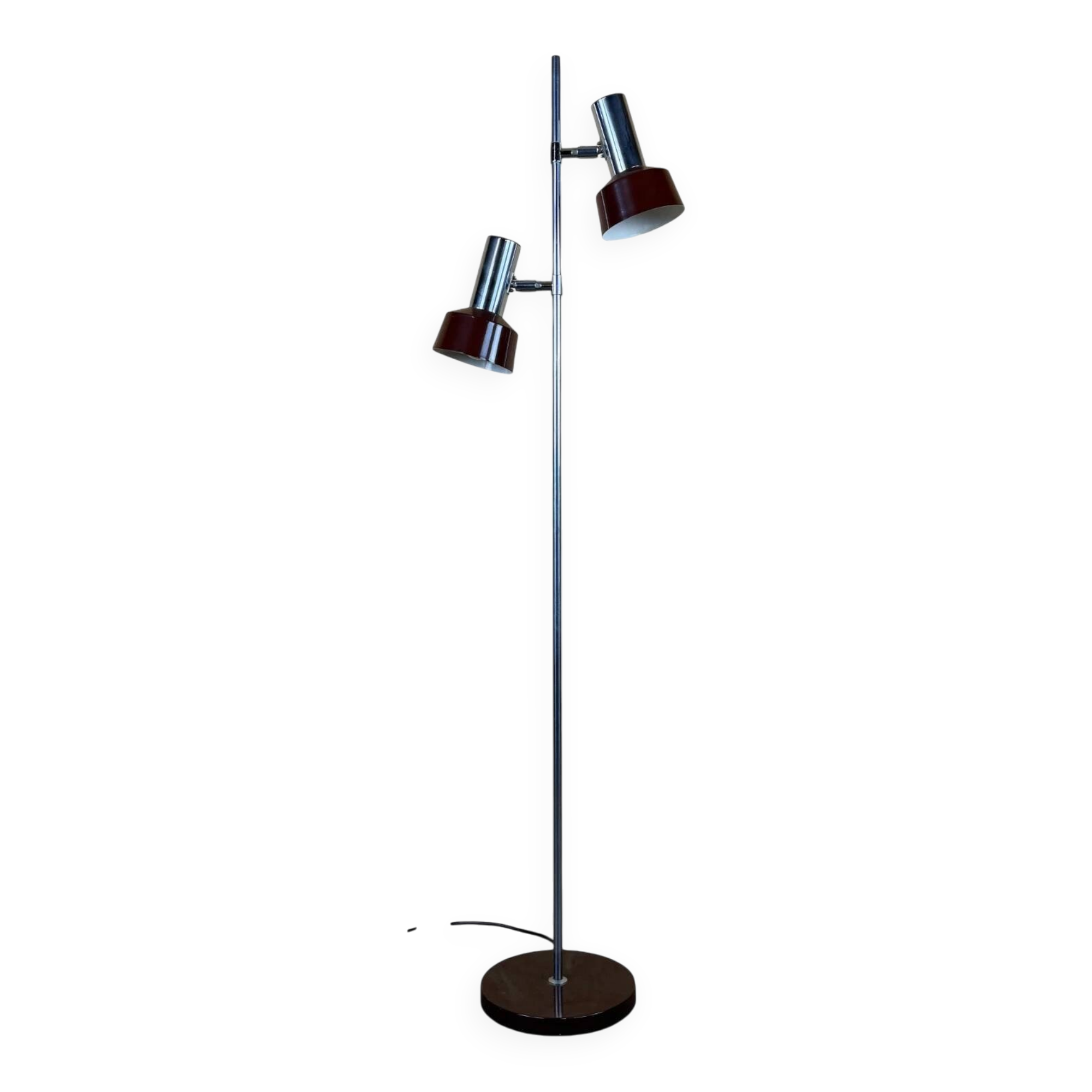 1960s 1970s Floor Lamp in Metal Space Age Design Mid Century