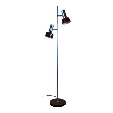 1960s 1970s Floor Lamp in Metal Space Age Design Mid Century