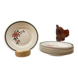 Lot de 8 jolies assiettes à dessert modèle Simone de la maison H.B.C.M