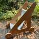 Poussette chariot de marche bébé bois vintage