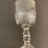 Lot of 8 old glass walking glasses of 2 different sizes