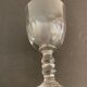 Lot of 8 old glass walking glasses of 2 different sizes