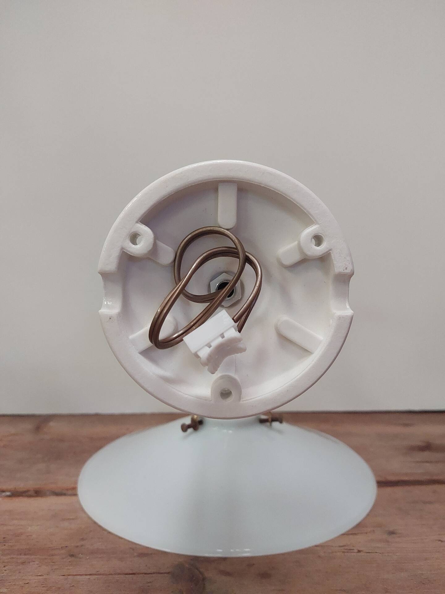Vintage lampshade in white opaline