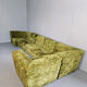 Canapé modulaire design vintage velours vert 'Groovy 70s'