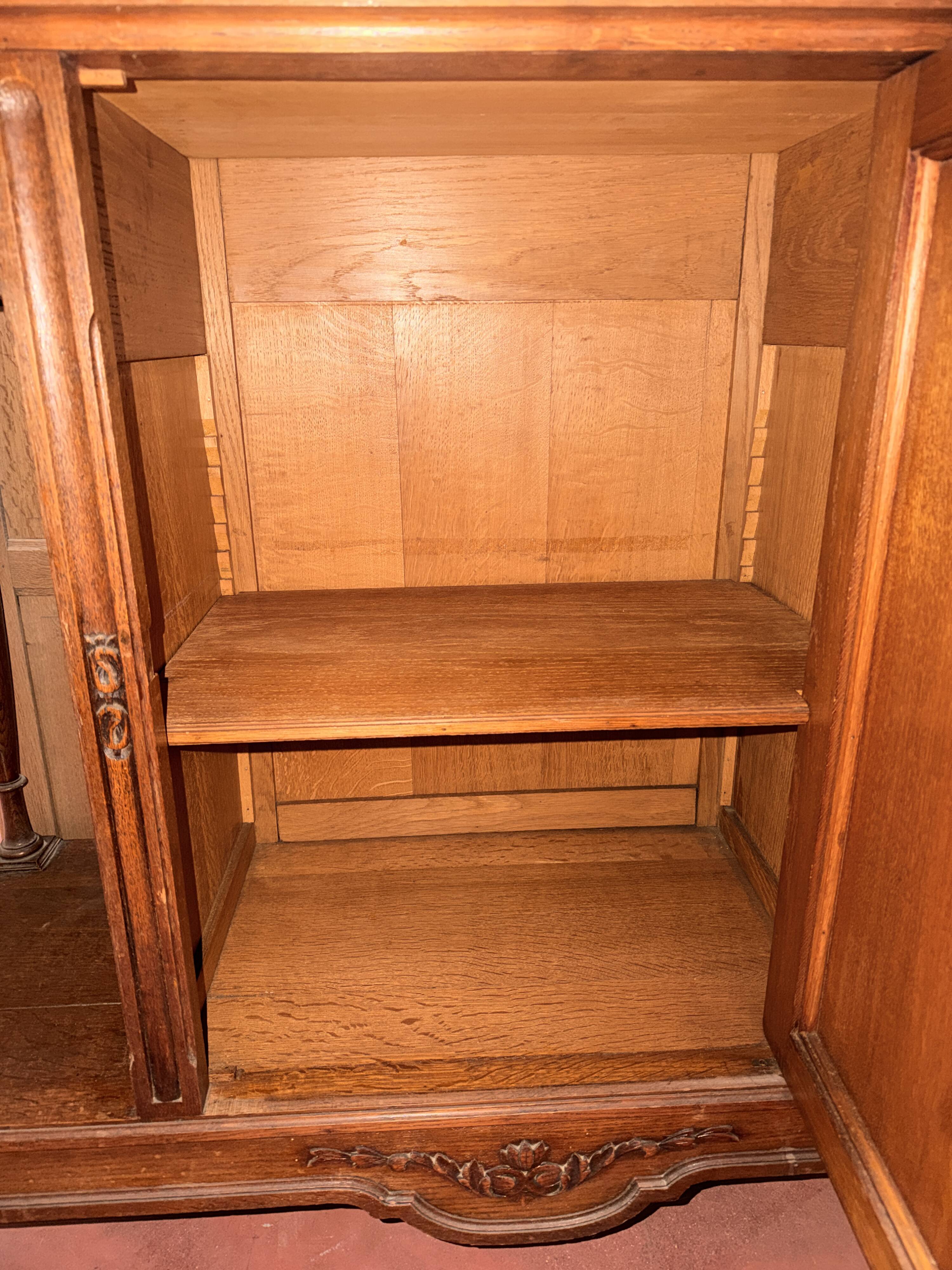 Solid oak sideboard - 1950s