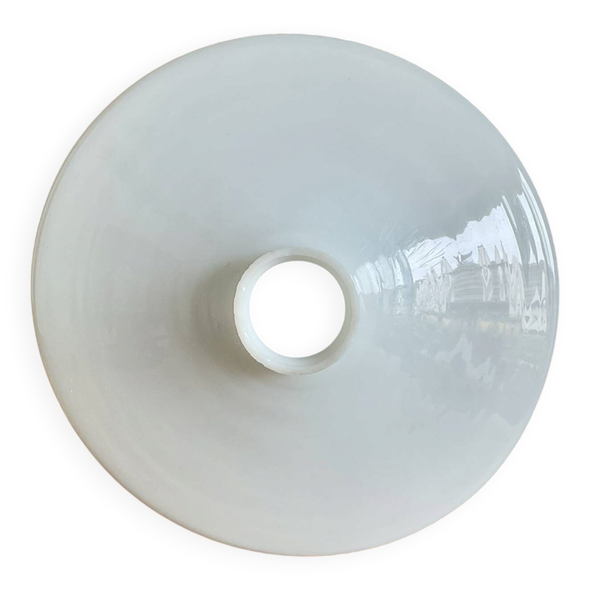 Suspension en opaline blanche